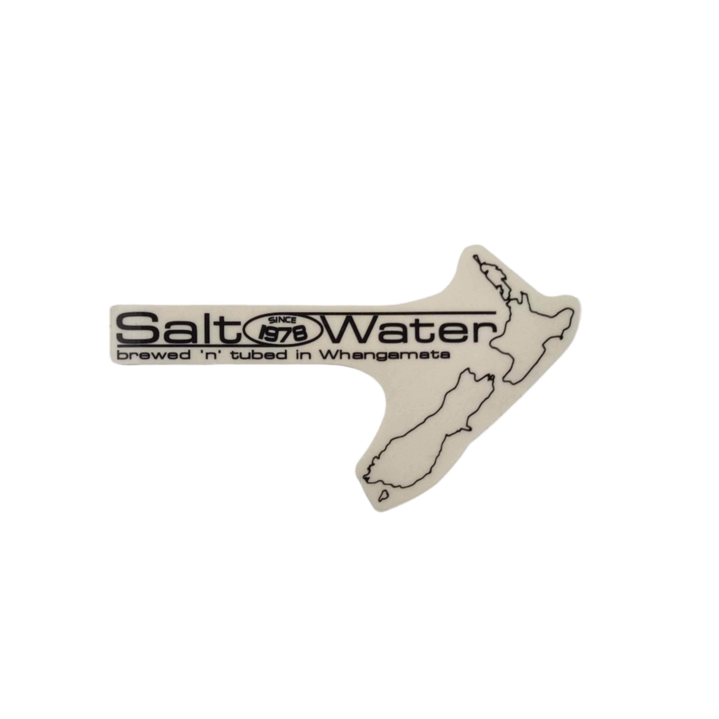 Saltwater Surf Shop - Maps Sticker